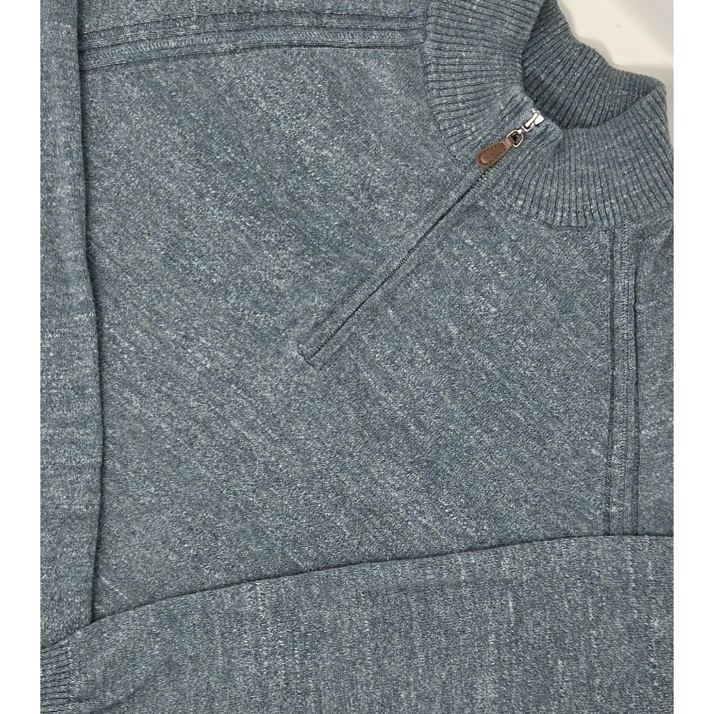 Johnnie O Mott‎ 1/4 Zip Cotton Pullover Sweater Men's Medium Tropical Green